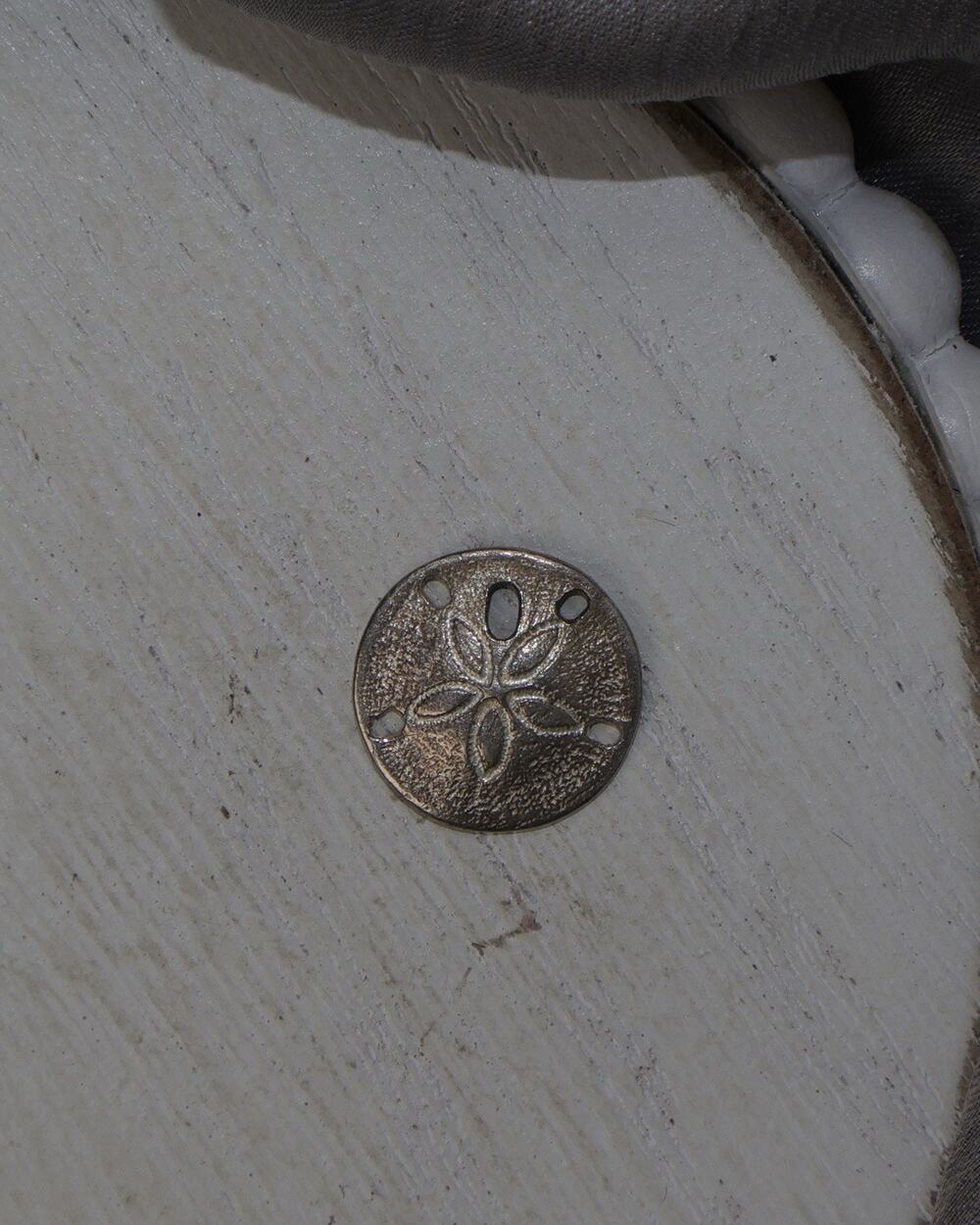 Vintage Sterling Silver Sand Dollar Charm 1.2G / 0.5in